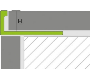 h2o Proline-Systems Prowink WAS WA0 L csempeprofil