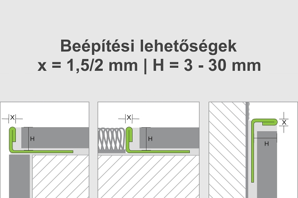 h2o Proline-Systems Prowink WEG WEB L csempeprofil