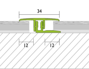 h2o Proline-Systems Procover ÁTMENETI profil 6,5-15mm