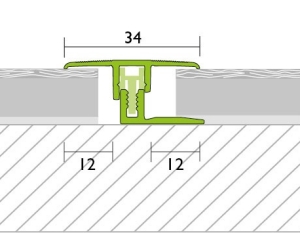 h2o Proline-Systems Procover ÁTMENETI profil 6,5-15mm