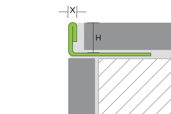 PRO WEG0802 Prowink L profil V2A L-profil H: 8mm, L: 300cm