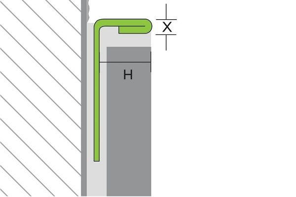 Proline WEG1101 V2A L-profil H: 11mm, L: 250cm