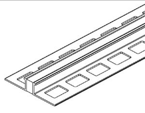 Proline DAG0251 S dilatációs profil, alumínium, betét C56 betonszürke, felülete S = SÍK, H: 2,5mm, Br: 12mm, L: 250cm