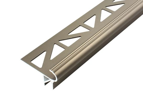 Dural FSTAE LED 90-T FLORENTOSTEP-LED LÉPCSŐ profil, aluminium matt TITAN eloxált, H: 9,0mm, L:250cm