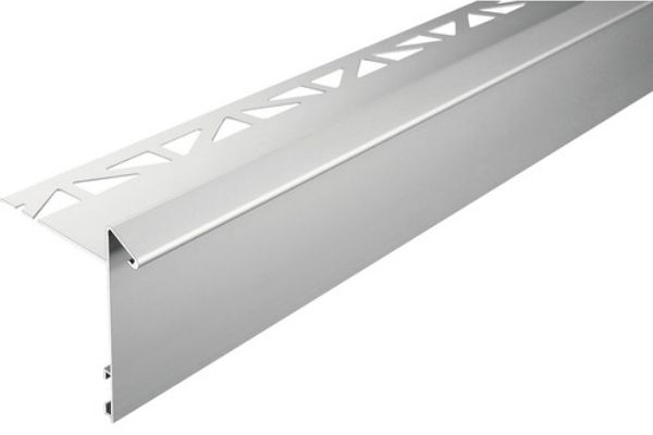 Dural BKAE 110-60 Durabal BK teraszprofil, aluminium MATT EZÜST eloxált, H1: 11mm, H2:62mm, L:300cm