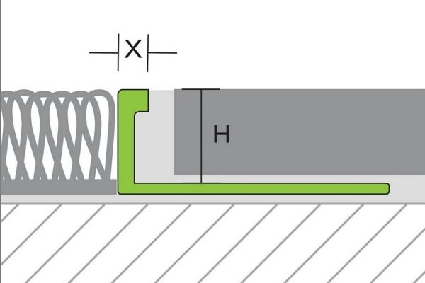 Proline WA01251 L-proﬁl alu NATÚR, H: 12,5mm, L: 250cm