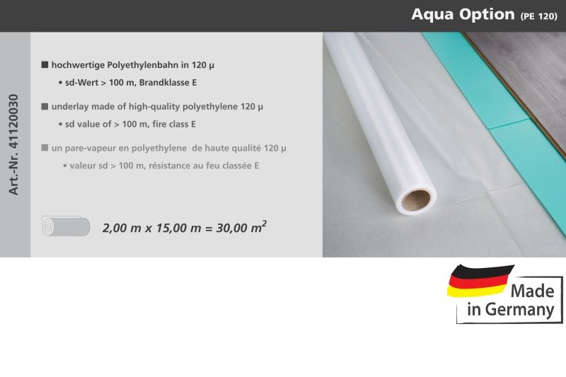 PF UB Aqua Option (PE 120) 2m x 15m = 30,00 m2