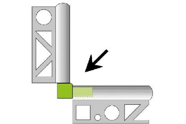 PRO REB1001 ÍVES profil, SZÁLCSISZOLT V2A rm acél, H: 10,0mm, L: 250cm