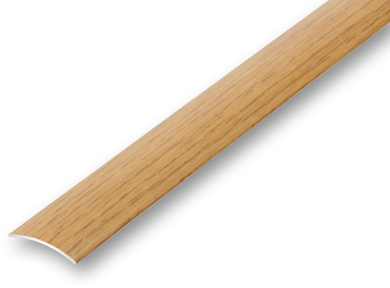 PRO 53437 Protrans ÁTMENETI profil, TÖLGY fólia bevonatú, ragasztó rögzítés, H. 1,6mm, Szél: 38mm, L: 100cm
